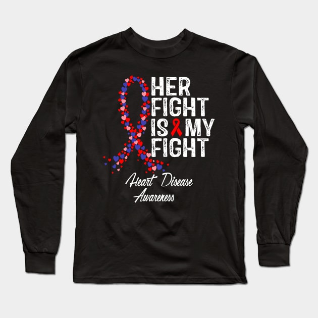 Heart Disease Awareness Long Sleeve T-Shirt by RW